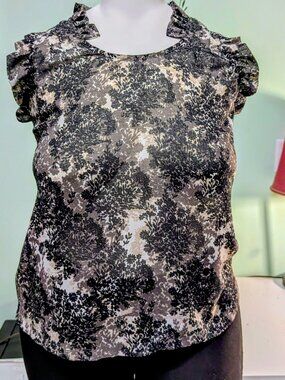 Converse Sheer Cap Sleeve Blouse